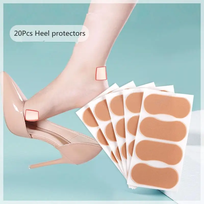 20Pcs Shoe Heel Protectors Women Shoes Heel Protector Foot Care Products Shoe Pads high heels Anti-wear Sticker Accessories