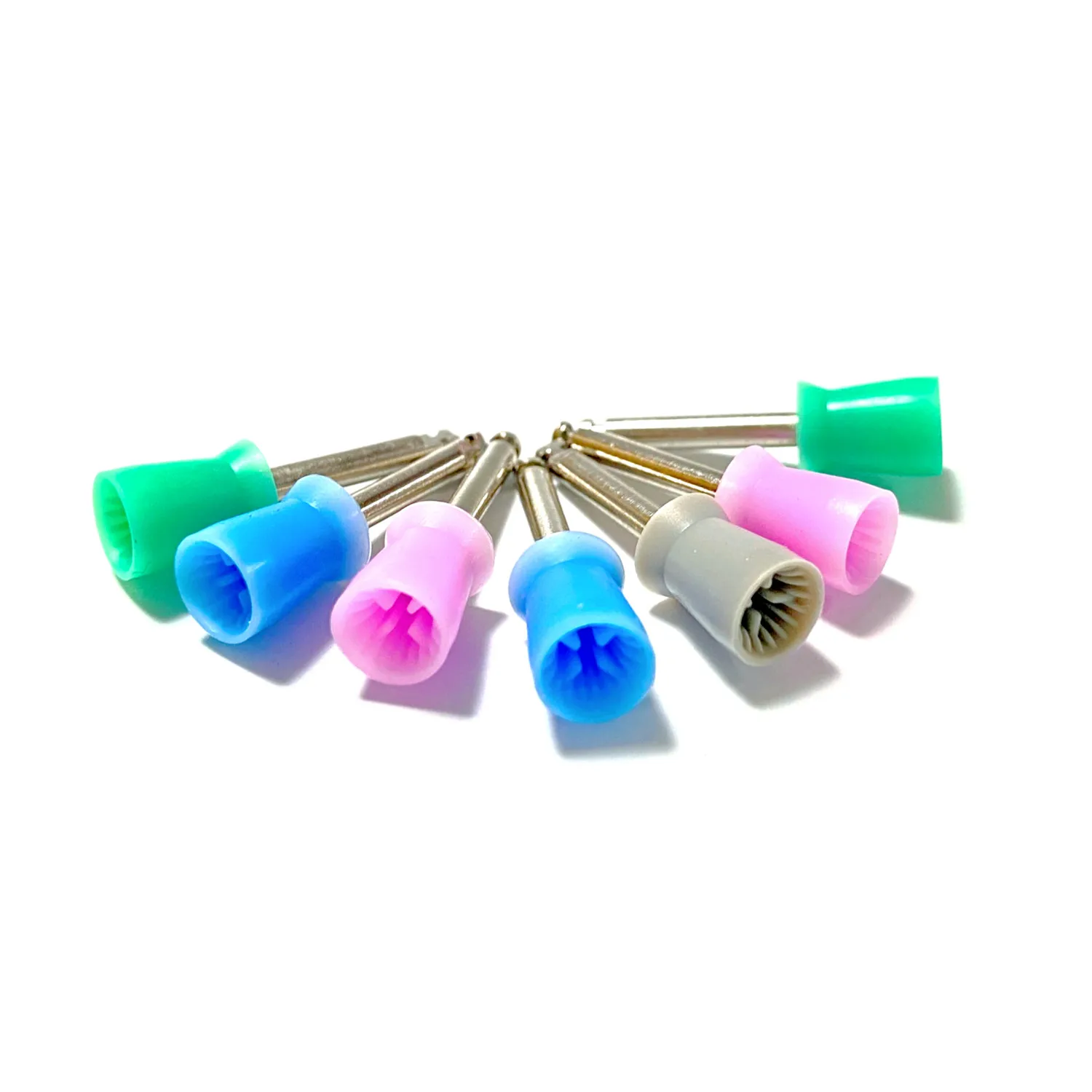 2pack Dental Polishing Cup Tooth Polish Colorful Rubber Polishing Brush