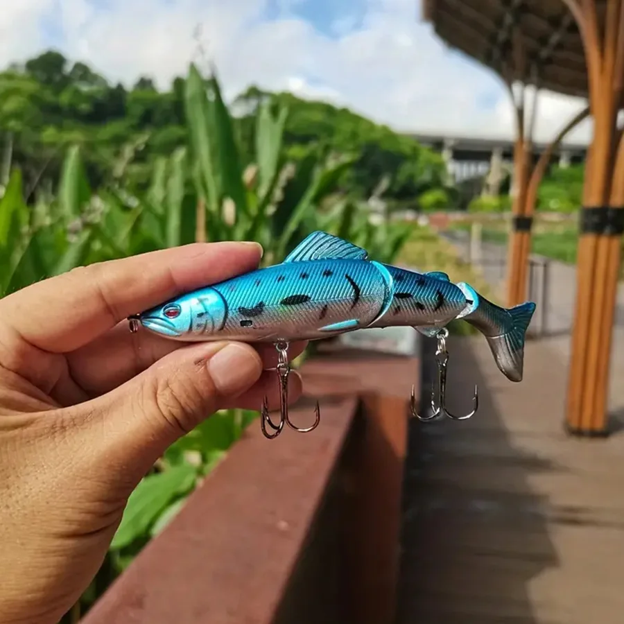 1pcs Multi Jointed Crankbaits Fishing Lures Jerkbait Minnow Wobblers For Pike Fish Trolling Bass Artificial Bait Hard Swimbait 6