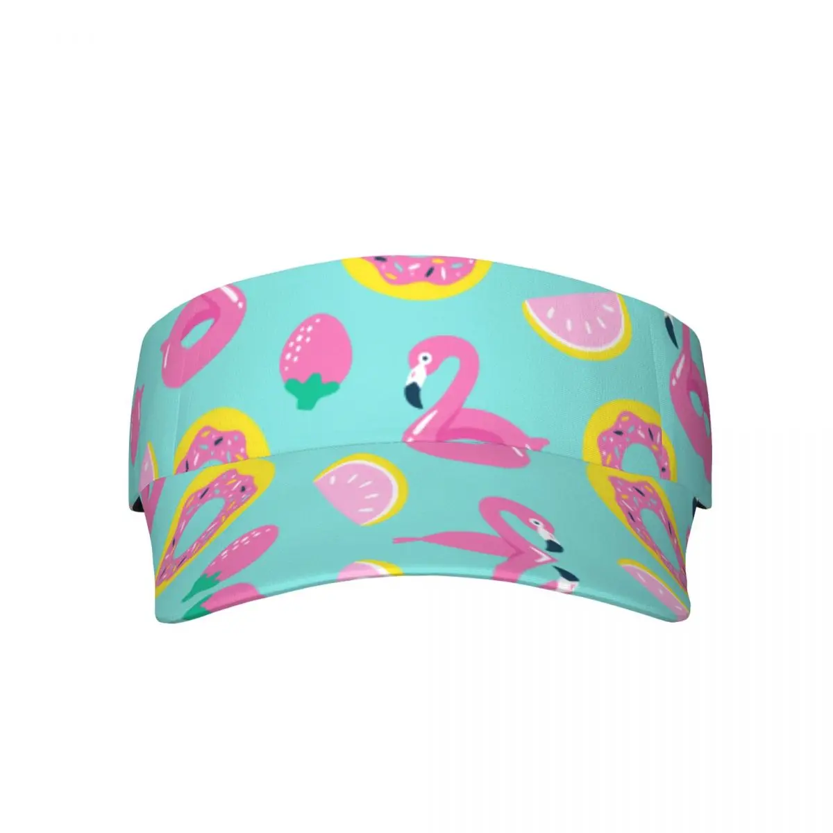 

Flamingos Sports Sun Visor Hats Touch Fasteners Outdoor Sports Adjustable Sun Caps for Men Women