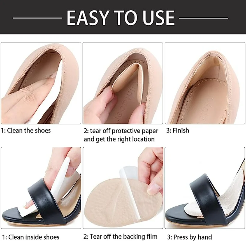 2/8PCS Heel Insoles Patch Pain Relief Anti-wear Shoe Cushion Pads Feet Care Heel Protector Adhesive Back Sticker Shoes Insert shoe insoles heel patch insole heel protector heel protector pads heel insoles shoe repair stickers heel cushion insole heel cushion protector heel protector patches shoe stickers