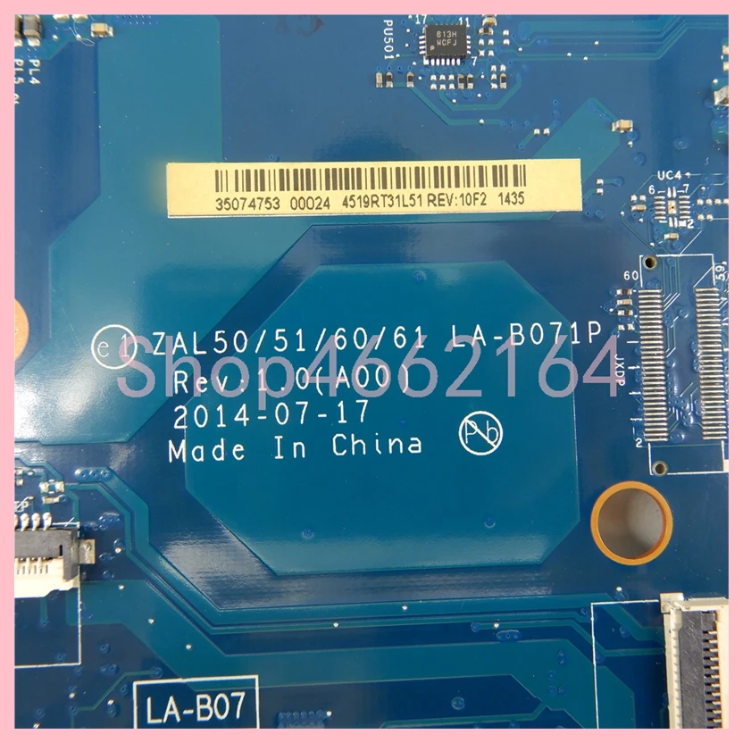 Laptop Motherboard para Dell Latitude La-b071p 3205u i3 I54th 5ª Cpu Notebook Mainboard Testado ok 14 3450 - Imagem 5