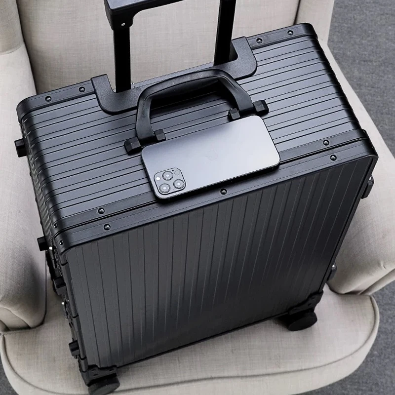 New 20"24"26"28"inch 100% Aluminum Alloy Fashion Women&Men Travel box Mala de viagem Cabin Trolley Suitcases Rolling Luggage