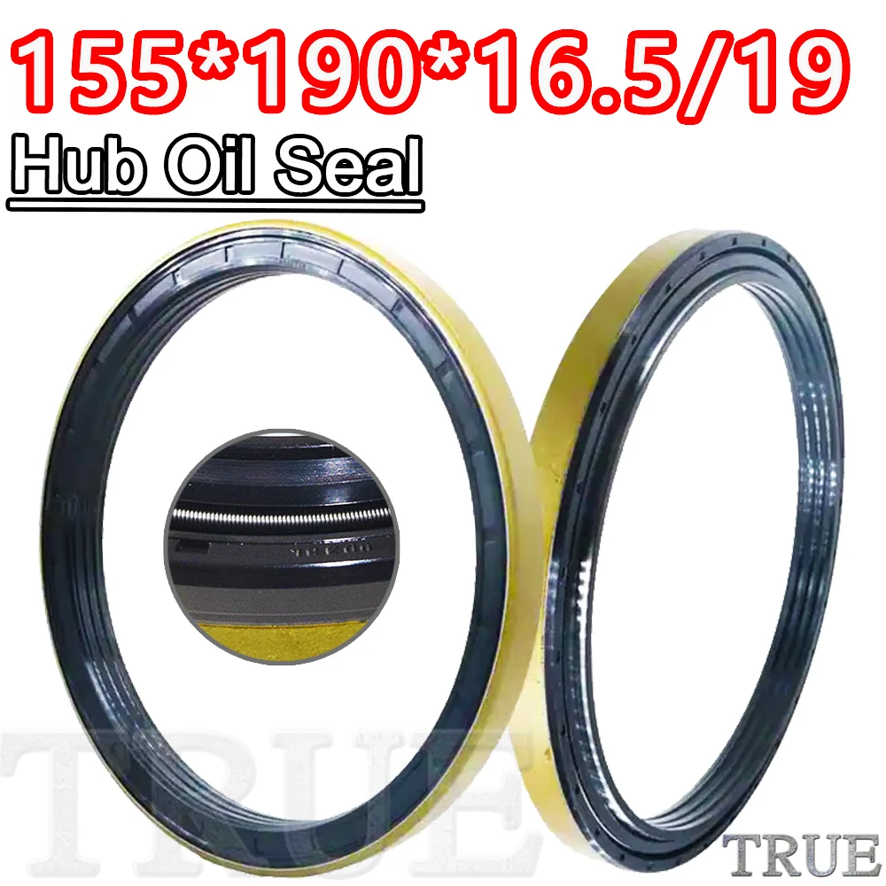 

Hub Oil Seal 155*190*16.5/19 For Tractor Cat 155X190X16.5/19 Gearbox Framework Oil proof Dustproof Reliable Mend Fix Best kit