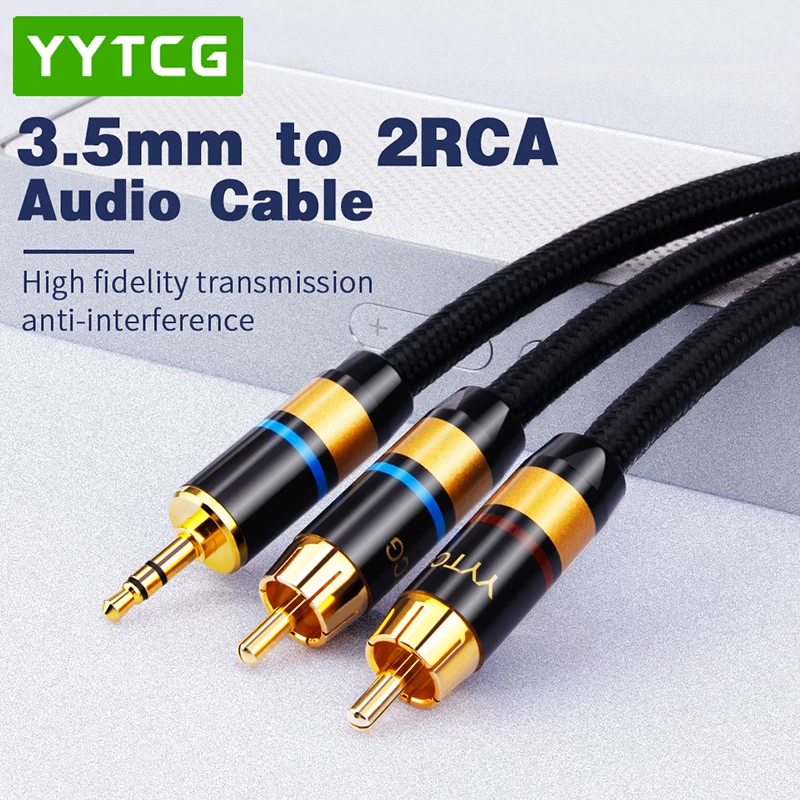 RCA  ̺  3.5-2 RCA ̺ 3.5mm -2RCA OFC  ̺ Aux-Rca HIFI ׷,  ޴ ȭ 