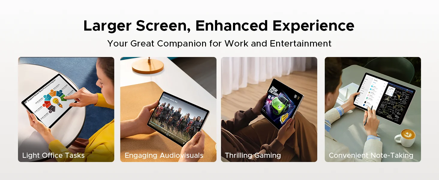 DOOGEE Tab E3 Pro Tablet 32GB+256GB Android 15 Gemini AI 13'' Display 7.9mm Ultra-thin Helio G100 11000mAh Battery Smart Pad