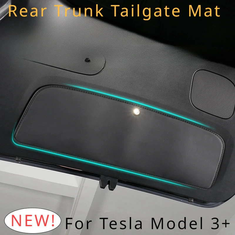 

Защитный коврик для задней двери Tesla Model 3 +, модель Y, задний багажник, кожаный замшевый чехол против грязи, новая модель 3, аксессуары Highland 2024