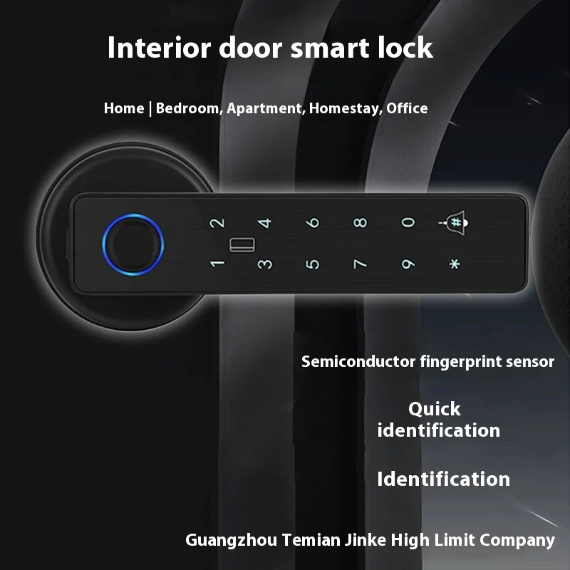 Door Fingerprint Lock Intelligent Bluetooth Electronic Password Remote Home Use Tuya Lock for Door Security