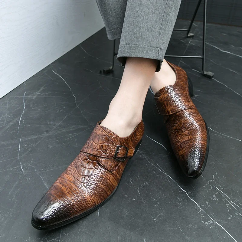 Leather Shoes Mens Wedding Designer British Dress Flats Luxury Formal Business Driving Casual Loafers