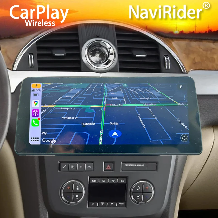 

12.3" Android 13 Qled Screen For Buick Enclave 2012 Tahoe 2013 GMC Car Multimedia Video Player Stereo Carplay Gps Tape Recorder