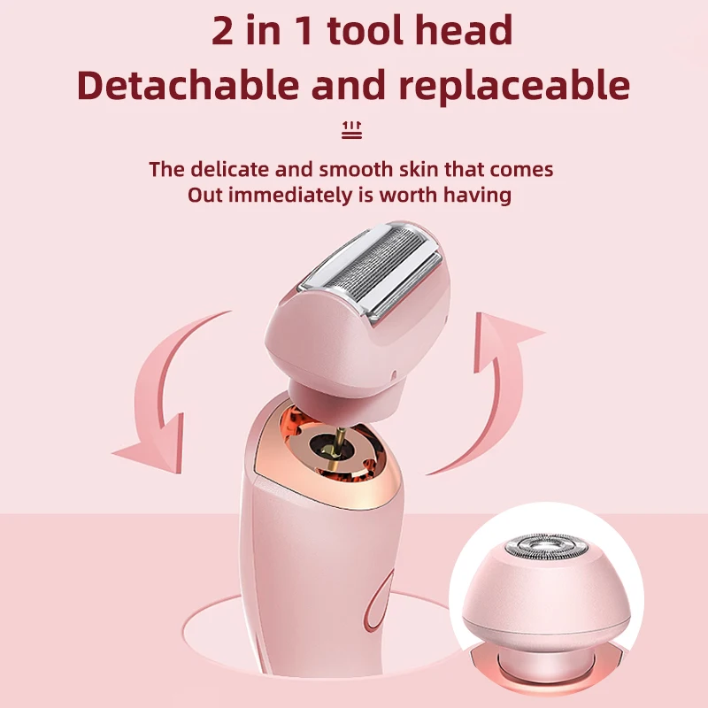 electric shaver body hair trimmer hair removal epilator facial hair epilator Painless Hair Removal Epilator USB Rechargeable Trimmer Women Body Razor Face Leg Armpit Bikini Hand Pubic Shaver Hair Remover