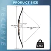 Toparchery 62" Recurve Bow 20-25lbs Takedown Bow with Carbon Arrows Set for Beginner or Adults Outdoor Archery Practice 2