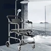 Stainless Steel Toilet Chair on Wheels - Portable Commode for Disabled, Durable Bath Seat, Easy-to-Clean Household Use 2