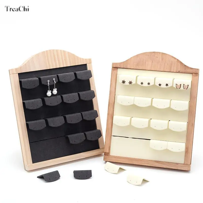 Solid Wood Earrings Display Rack Earrings Studs Earrings Storage Rack Jewelry Window Display Rack Jewelry Display Rack