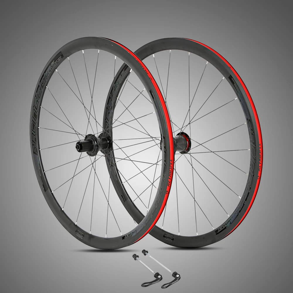 700c Road Bike Carbon Wheelset 24 Holes Sealed Bearings Bicycle Wheel