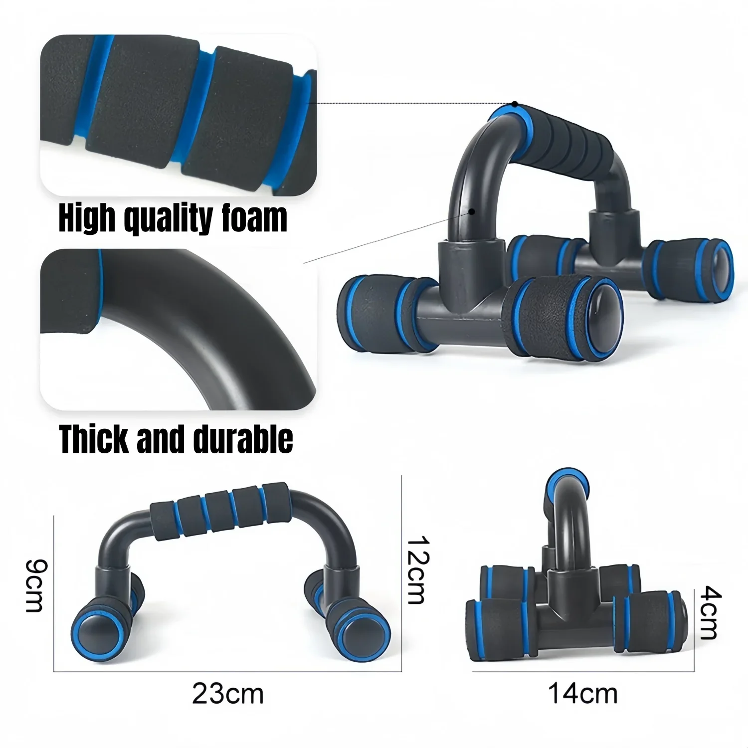 I-shape H-shaped Push-up Support Sponge Sleeve for Chest Muscle Training Indoor Body-building Arm Strength Training Support