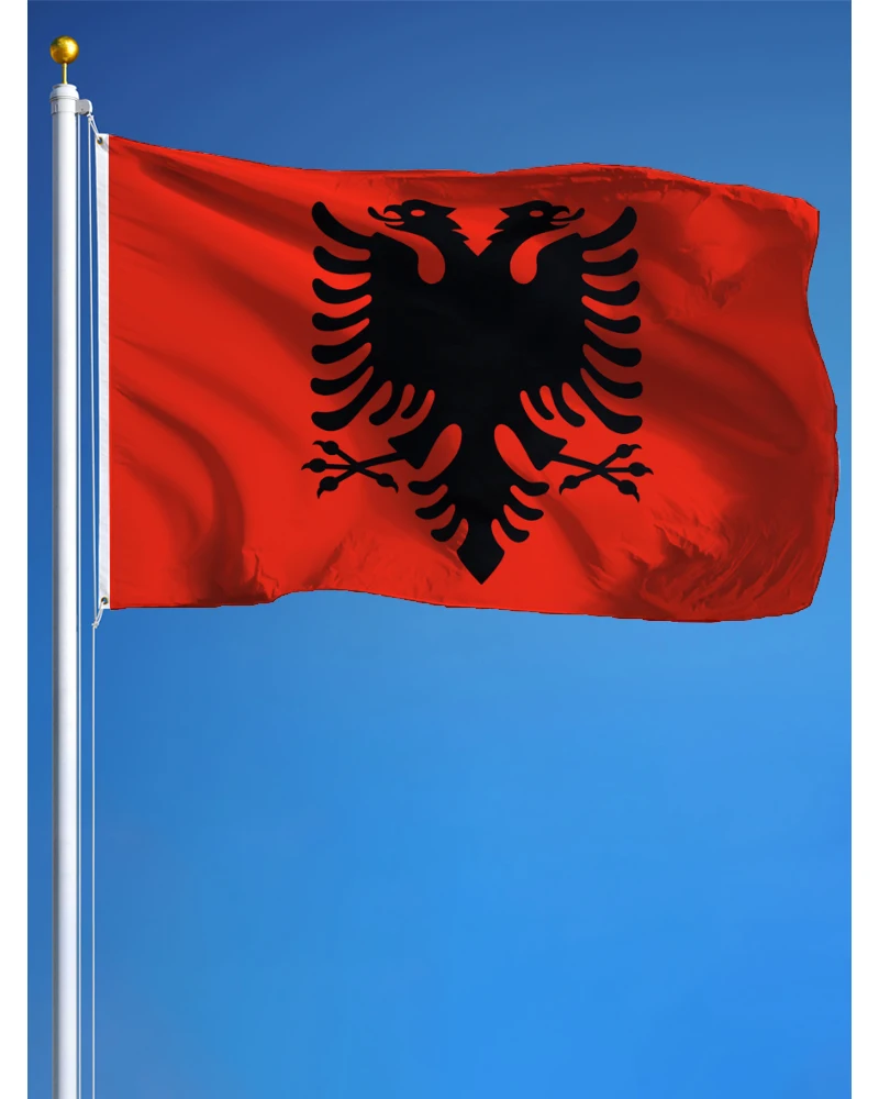 60x90 см 90x150 см гобелен с флагом Албании