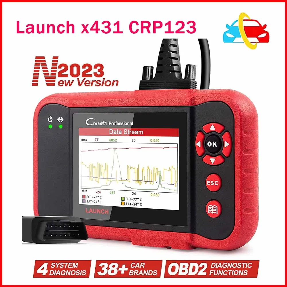 Avvia X431 Crp123 Launch Creader Professional 123 Nuova Generazione Di Prodotti Diagnostici Core Crp123 Pk Crp129/X431 Crp123E