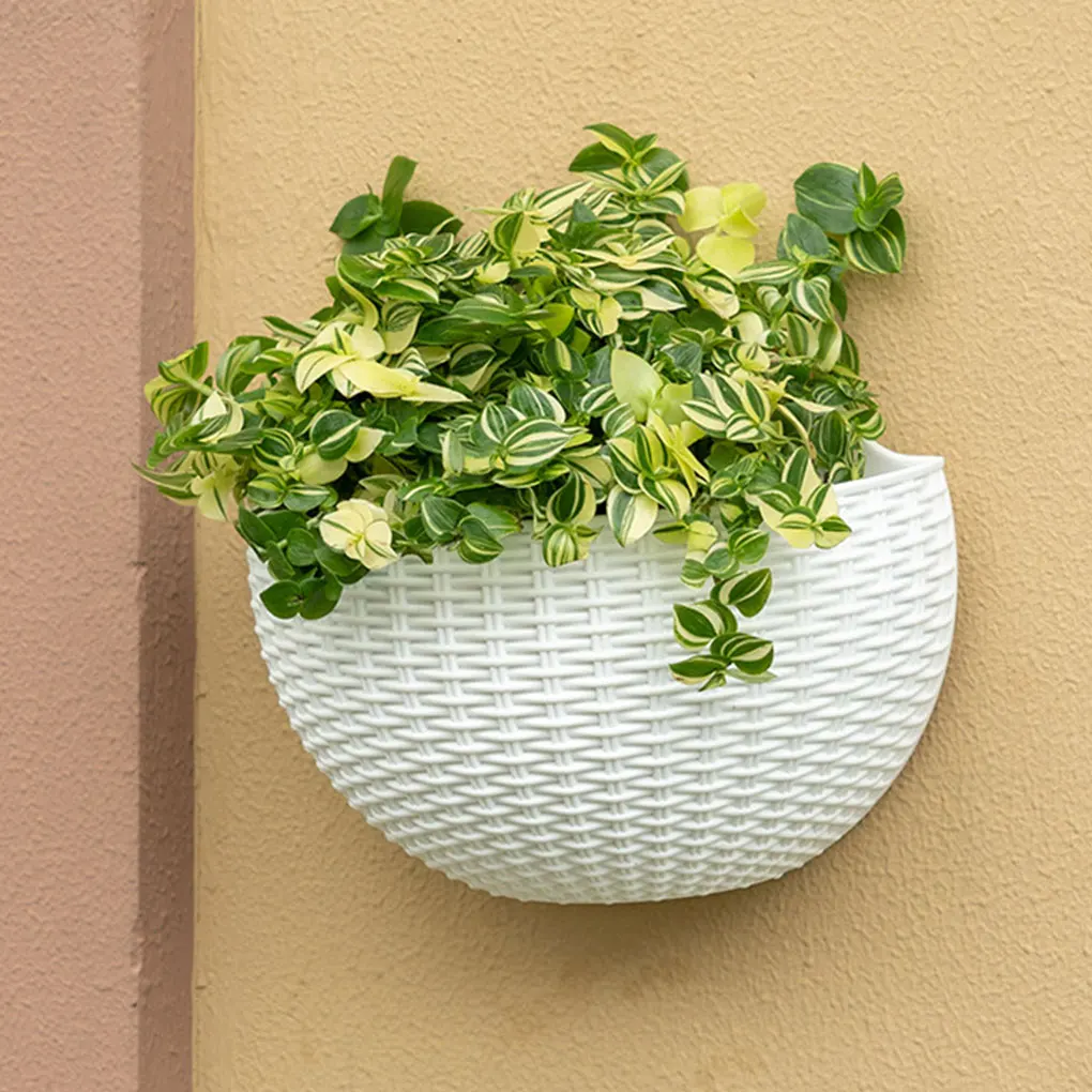 FlowerPotWallMountedHangingBasketPlanterBucketGardenVasePlant
