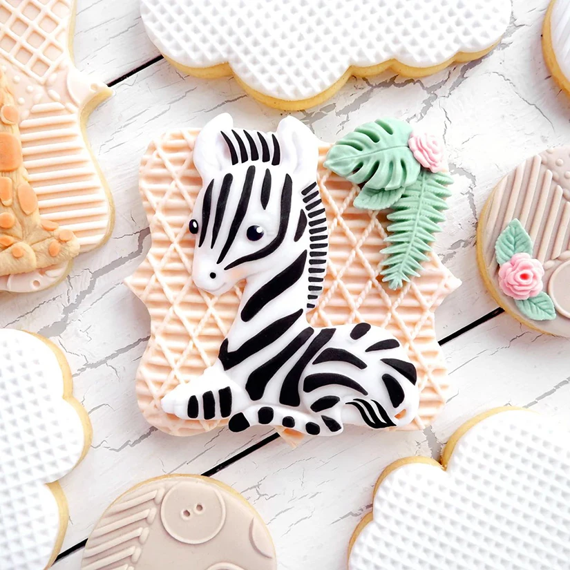Zebra Silikon Kuchen Backform Sugarcraft Schokolade Cupcake Harz Werkzeuge Fondant Kuchen Dekorieren Werkzeuge – Detail 3