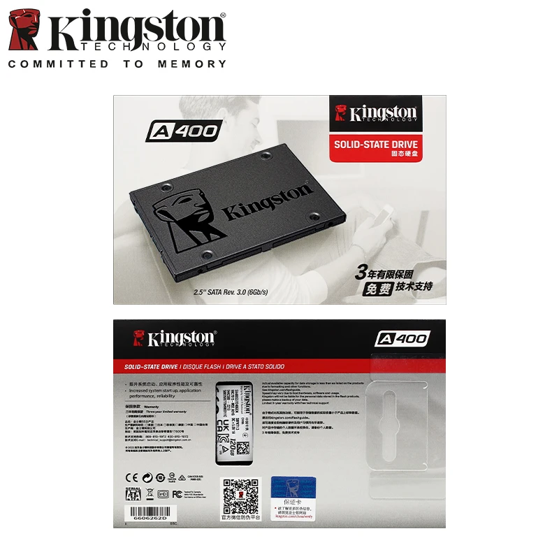 Original Kingston A400 SSD 2.5 inch SATA III Solid State Drive