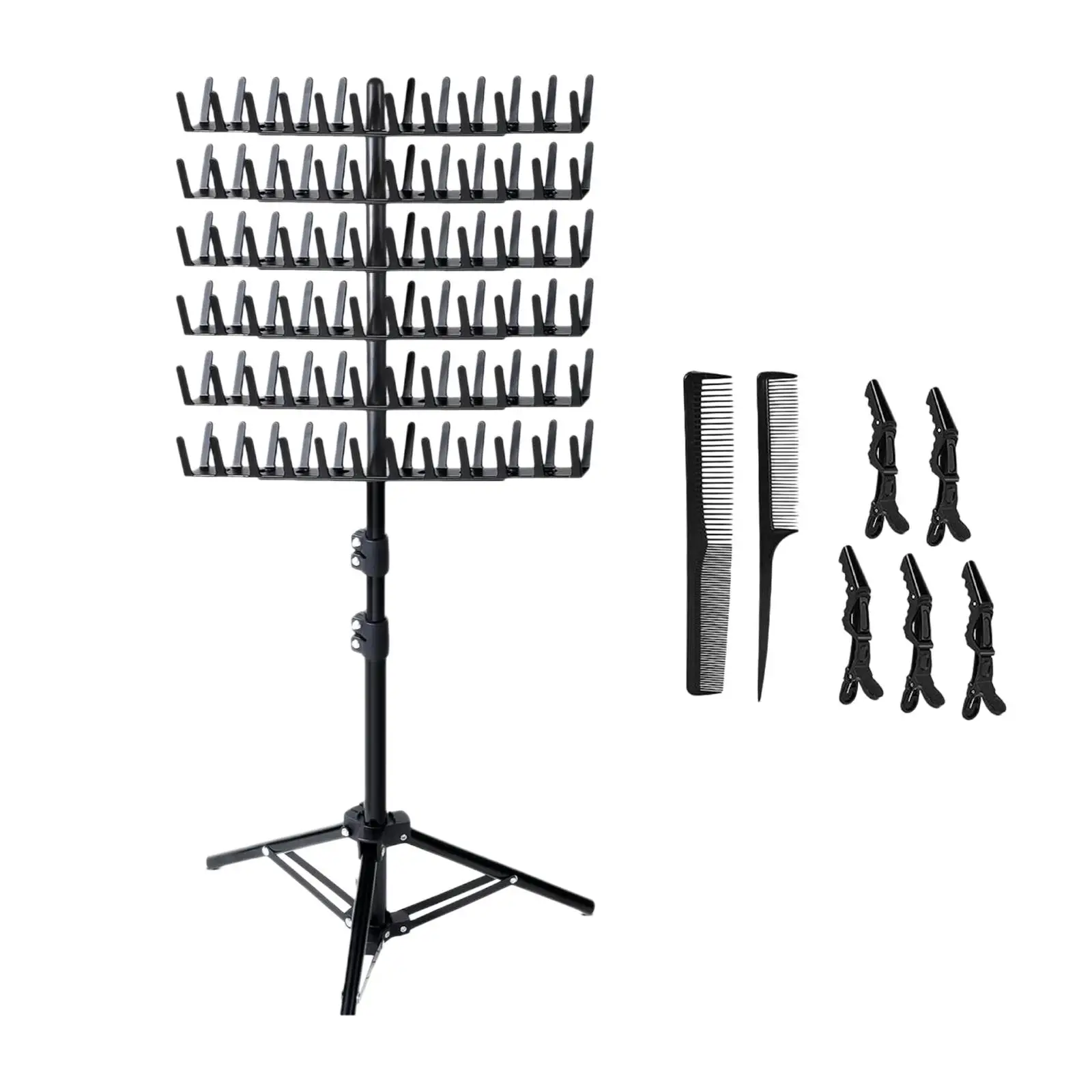 رف تجديل الشعر، رفوف شعر على الوجهين لضفائر الشعر،...