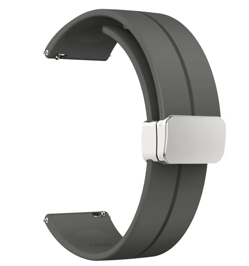 Magnetic Silicone Watch Strap, 22mm & 20mm Options, Universal Fit
