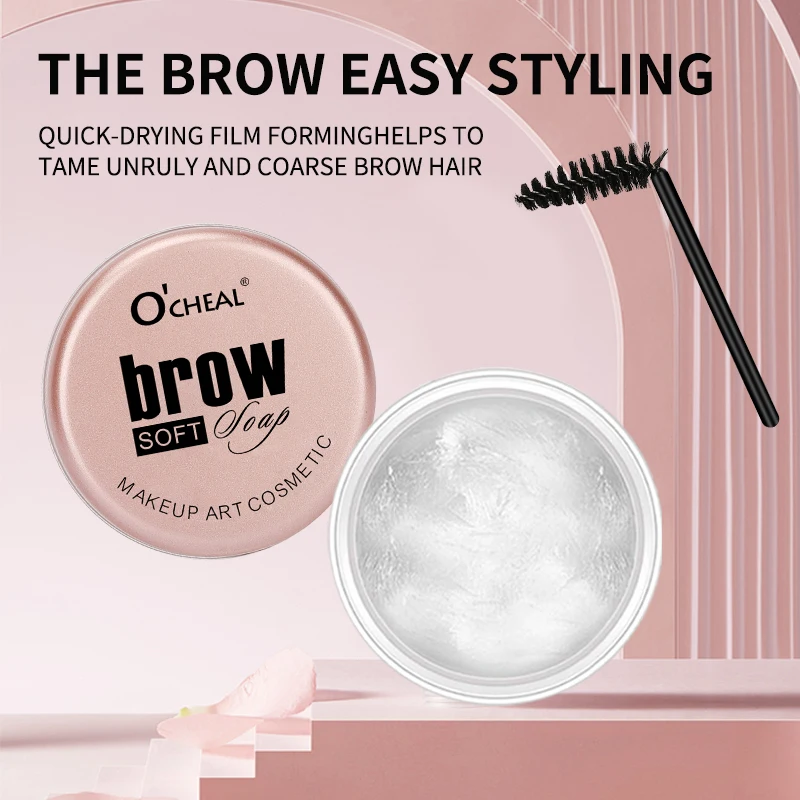 Eyebrow Styling Gel 3D Feathery Wild Brow Wax Waterproof Long Lasting Easy To Wear Shaping Eyebrows Makeup Sculpt Soap Cosmetics 3