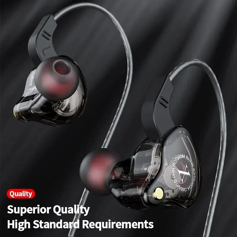 Original X2 Dynamic Wired Earphones HIFI Heavy Bass Earbuds In Ear Gaming Headphones Monitor Sport Noise Cancelling Headset Mic 2