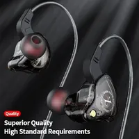 Original X2 Dynamic Wired Earphones HIFI Heavy Bass Earbuds In Ear Gaming Headphones Monitor Sport Noise Cancelling Headset Mic 2
