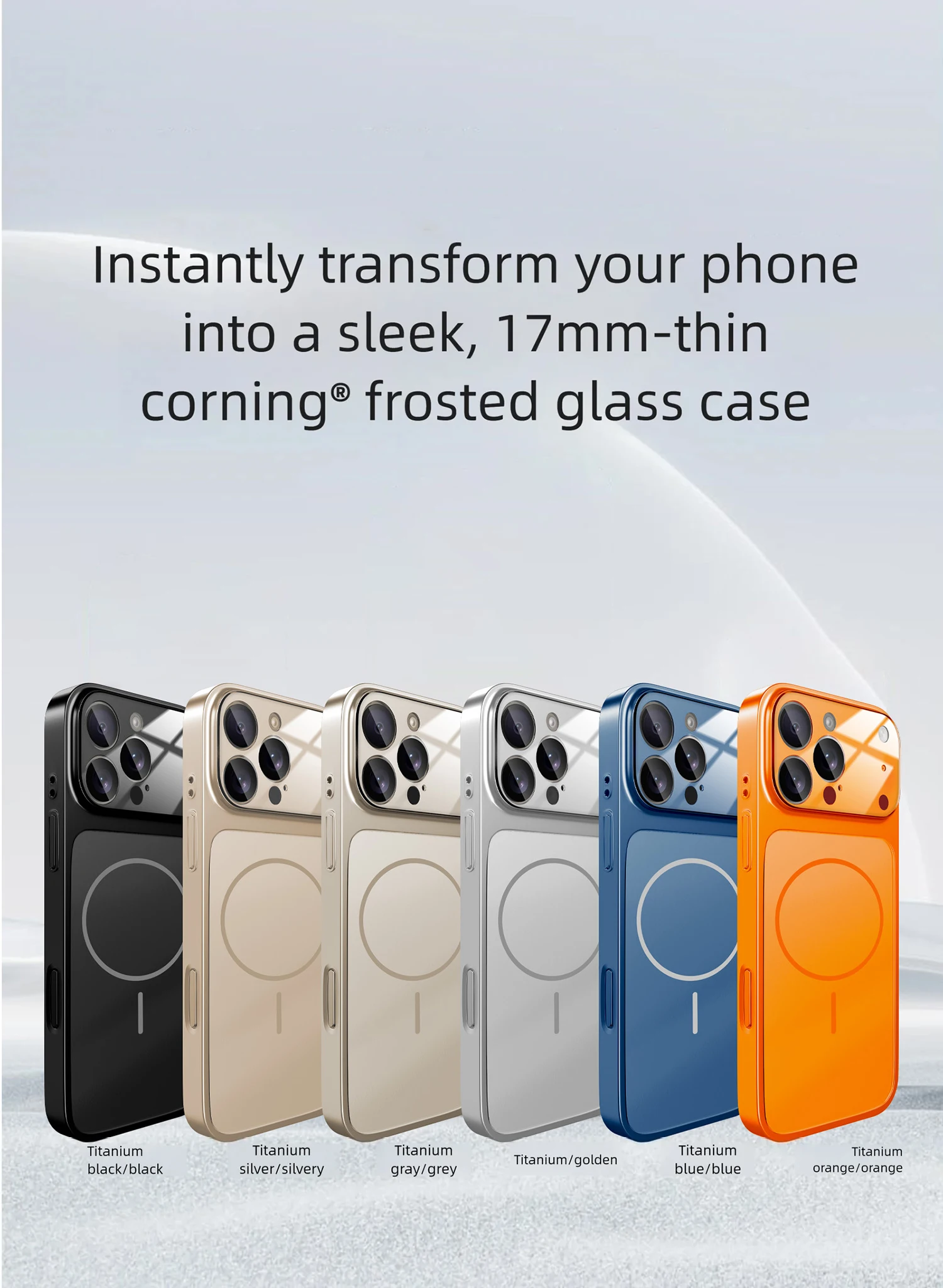 Luxury iPhone Case - Large Frame Glass Lens Protection for iPhone 14151617 Pro Max Magsafe Magnetic PC Hard Cover