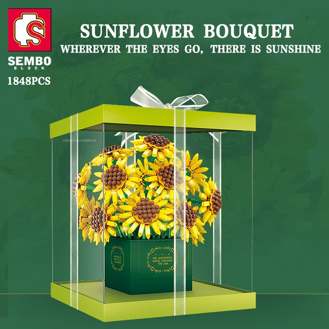 LEGO Creator Girasoli Set di Fiori Finti da Costruire, Bouquet da Esporre  Regalo