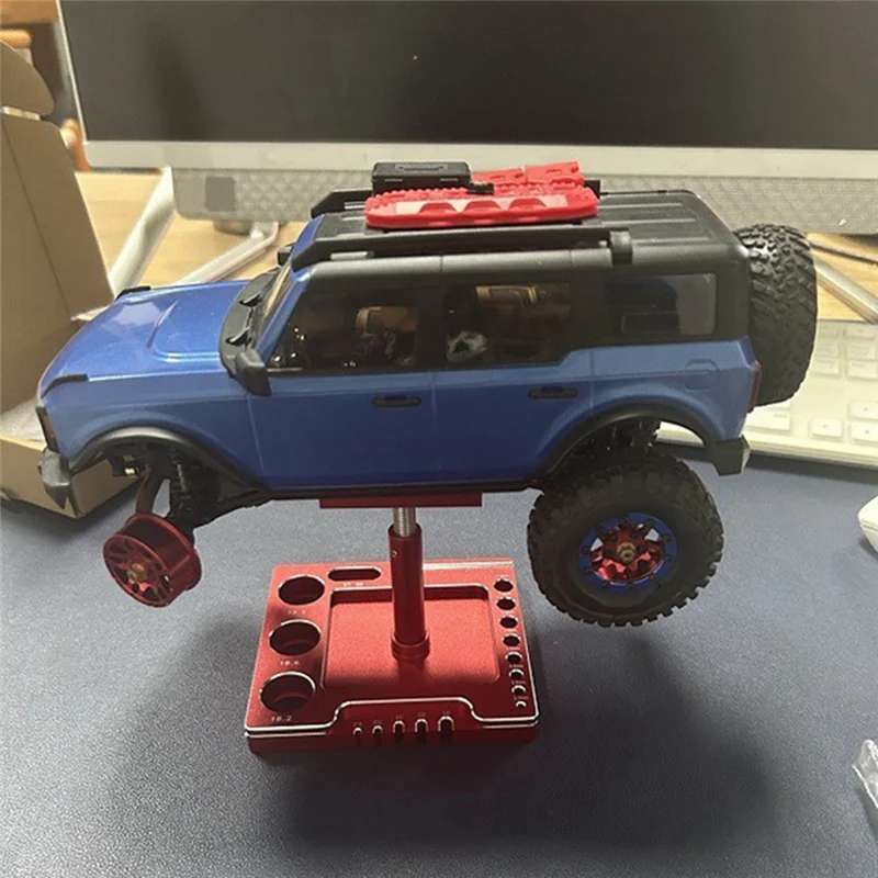 RC Repair Tools 1: 18 1: 24 For TRX4M SCX24 Fcx24 Repair Bench Shunting Bench Welding Bench, Red Durable Easy To Use