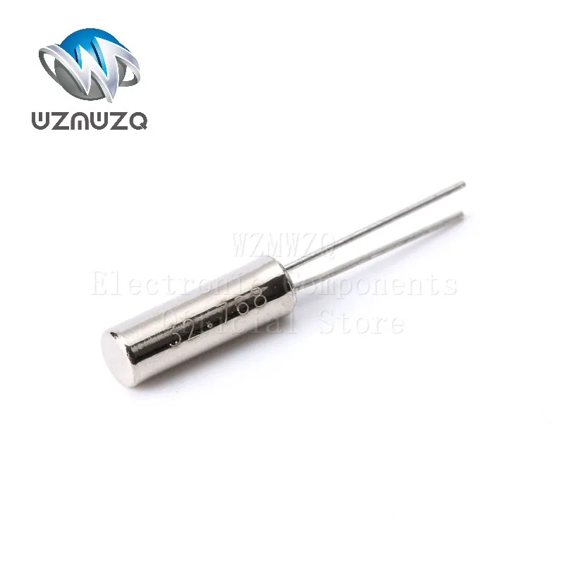 25PCS/Lot 32.768 KHZ 32.768K 3*8mm Cylinder Quartz Resonator 32.768KHZ Oscillator Quartz Crystal 12.5pF &plusmn;10ppm quartz resonator