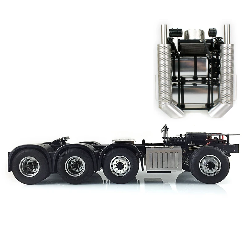 1/14 Scale LESU 8X8 Metal Chassis 3Speed Gearbox RC 1851 3363 Tractor Truck for Remote Control Tamiyaya Toys for Adult Th15091 2