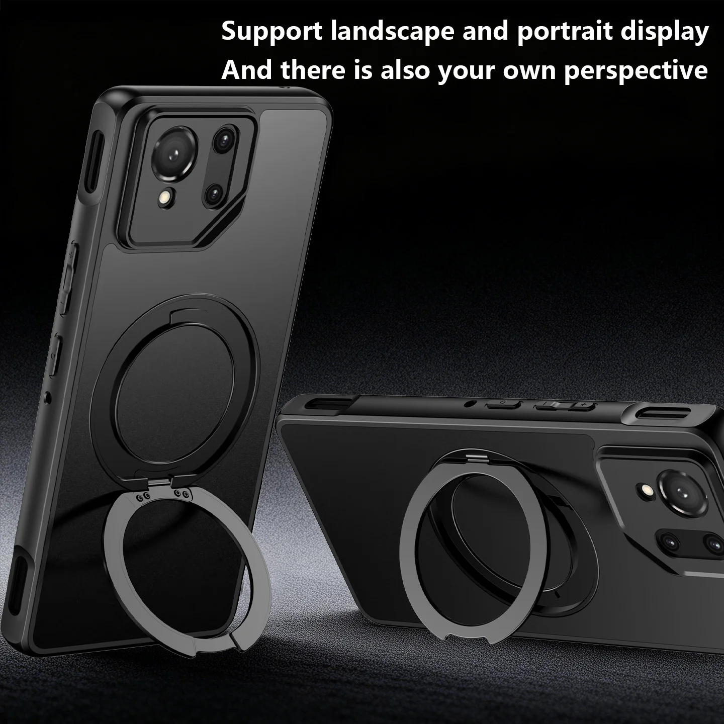 ASUS ROG Phone 9 Pro Magnetic Protective Case with Ring Stand