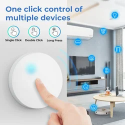 Tuya ZigBee Smart Scene Switch Wireless Remote Control Key Button Controller Linkage Smart Life APP Switches Home Improvement
