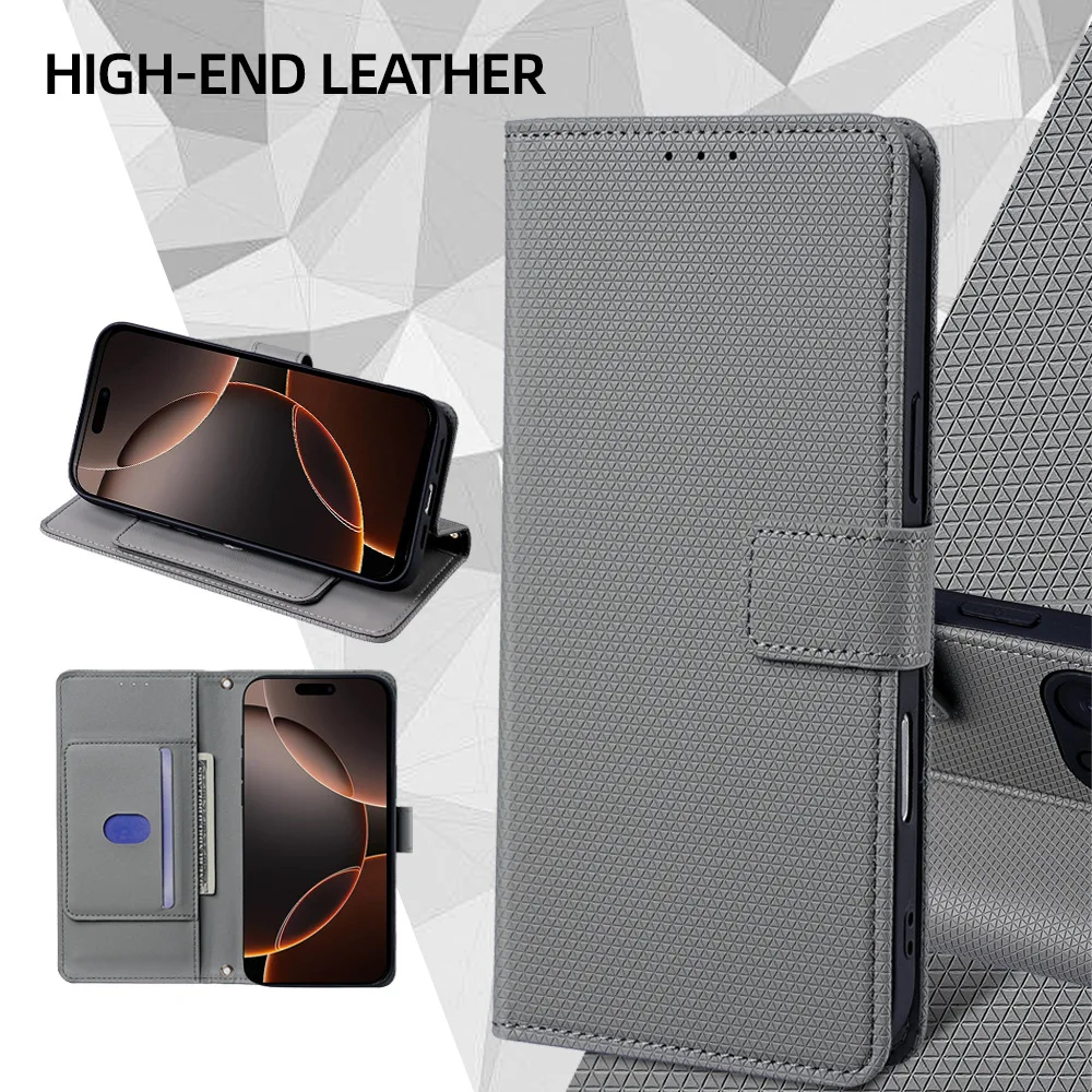 Luxury Leather Flip Cover Business Phone Case