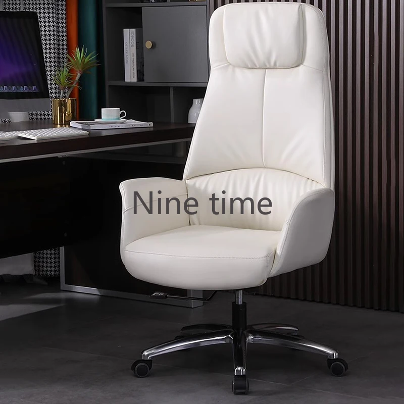 Black And White Modern Office Chair Lumbar Support Pillow Ergonomic Wheels Office Chair Soft Lounge Cadeira Gamer Home Furniture watch winder pillow accessories for winding box black compressible recovery memory compressible recovery stretch cotton