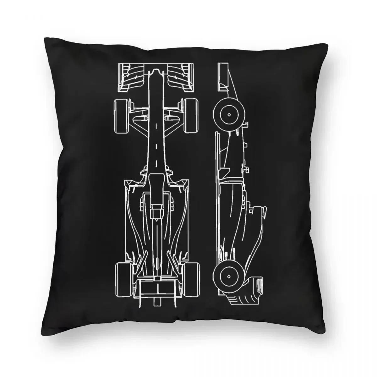 The Official F1 Calendar Race Car Superstar George Russell Pillowcase Polyester Throw Pillow cover for Home sofa Living