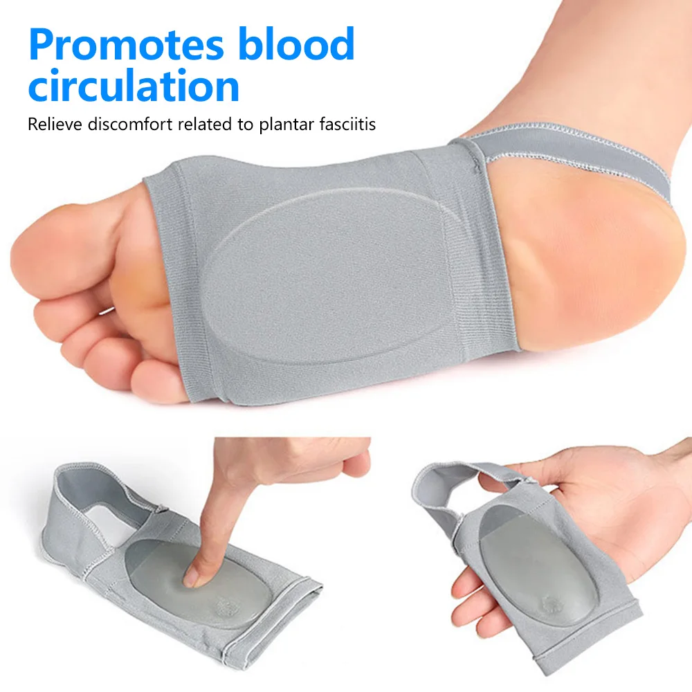 1 Pair Arch Support Sleeves Plantar Fasciitis Heel Spurs Foot Care Flat Feet Relieve Pain Sleeve Socks Orthotic Insoles Pads silicone foot insoles arch support slippers
