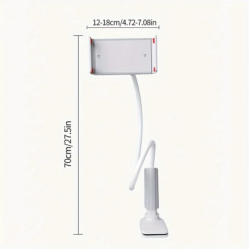 360° Adjustable Tablet & Phone Stand Holder - Flexible Spiral Base for Lazy Browsing, Ergonomic Design, Sturdy Construction