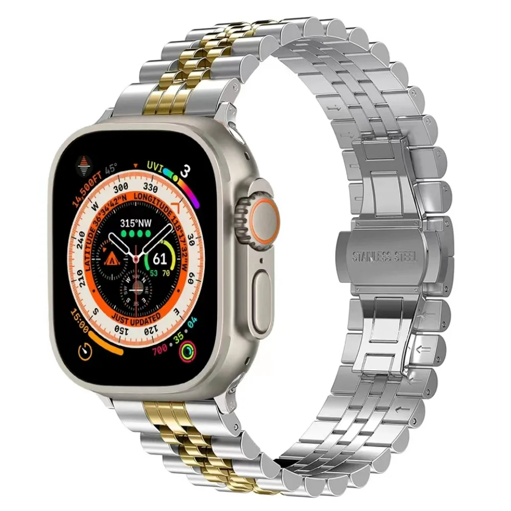 รูปสินค้า สายสแตนเลสสำหรับ Apple Watch และ IWatch ขนาด 38-49 มม.