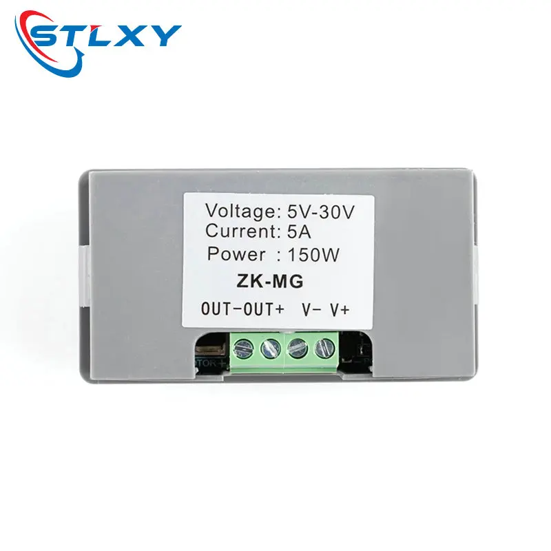 DC 5-30V 12v 24v 5A DC Motor Controller PWM Adjustable Speed Digital display encoder duty ratio frequency MAX 15A ZK-MG