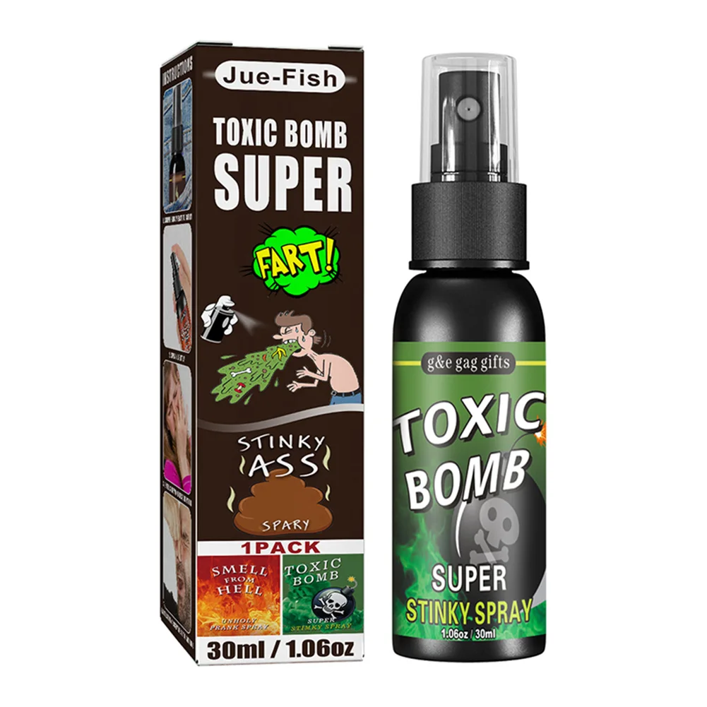 Prank Toys Joke Toys 30ml Fart Gag Spray Plastic Spoof Odor Spray Party Supplies Non Toxic Halloween Funny