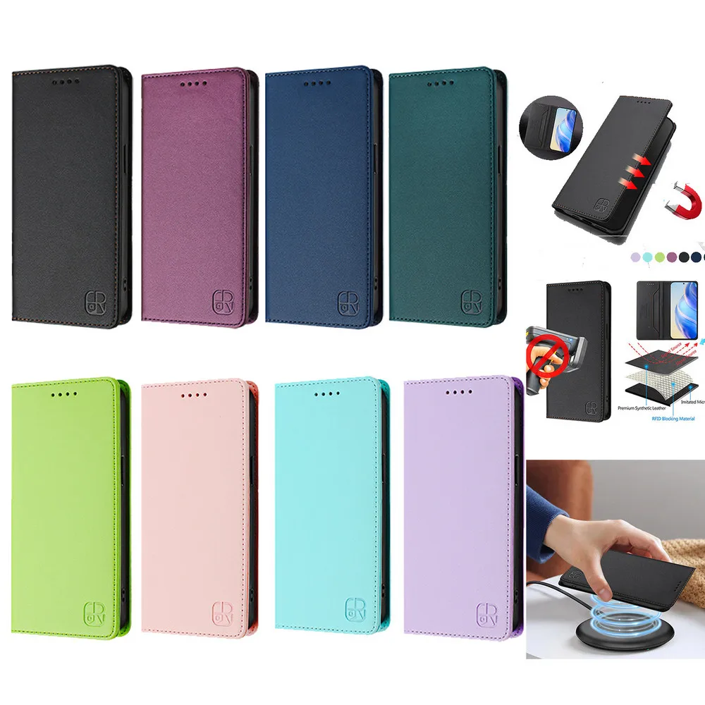 Luxury Leather Flip Magnetic Book Cover Wallet Case