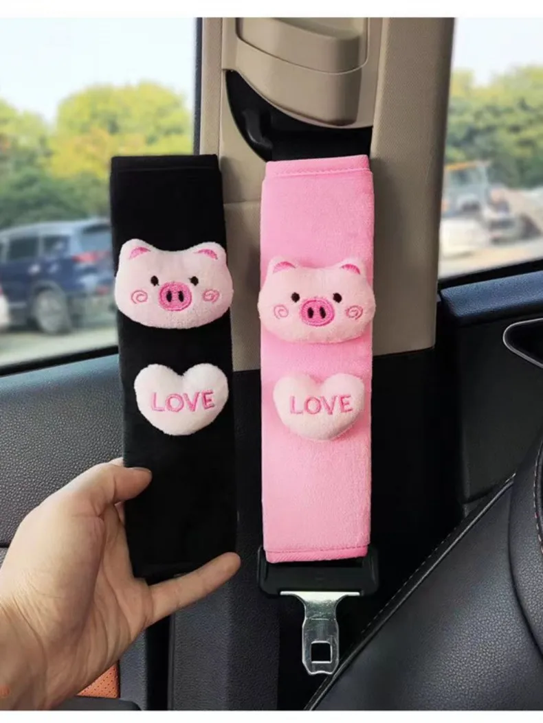 Car Rearview Mirror Cover Cartoon Pig Auto Rear View Mirror Decoration Automotive Interior Accessories rearview mirror rearview mirror cover