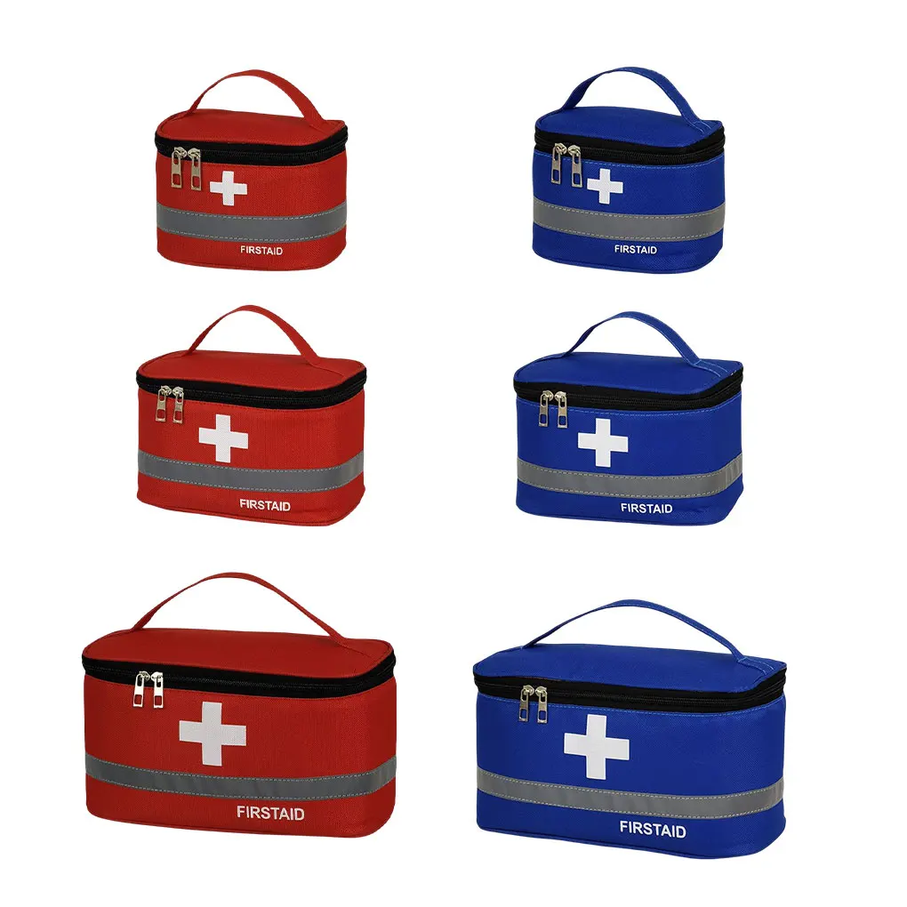 

First Aid Kit Bag Waterproof Medicine Bags Medical Box Businesses Red