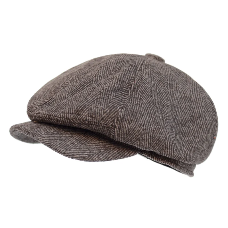 

Vintage Men Beret Newsboy Hats Classic Painter Hat Western Caps Cotton Blend Berets Flat Brim Adjustable Men Spring Street Cap