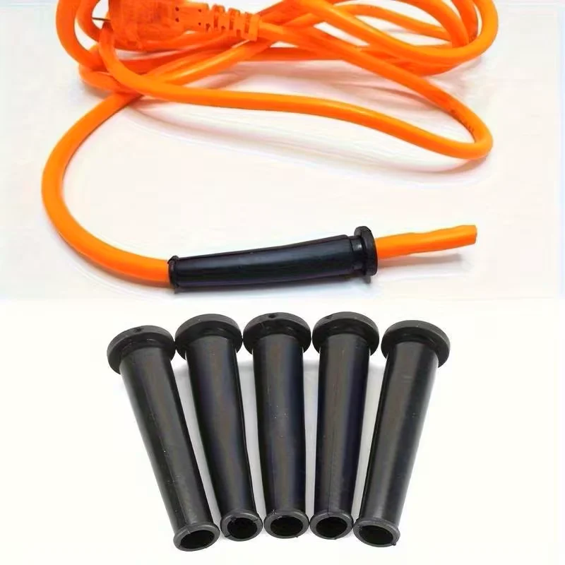 5pcs rubber hose hand drill cable protection sleeve, suitable for power tools, electricians, high temperature resistance